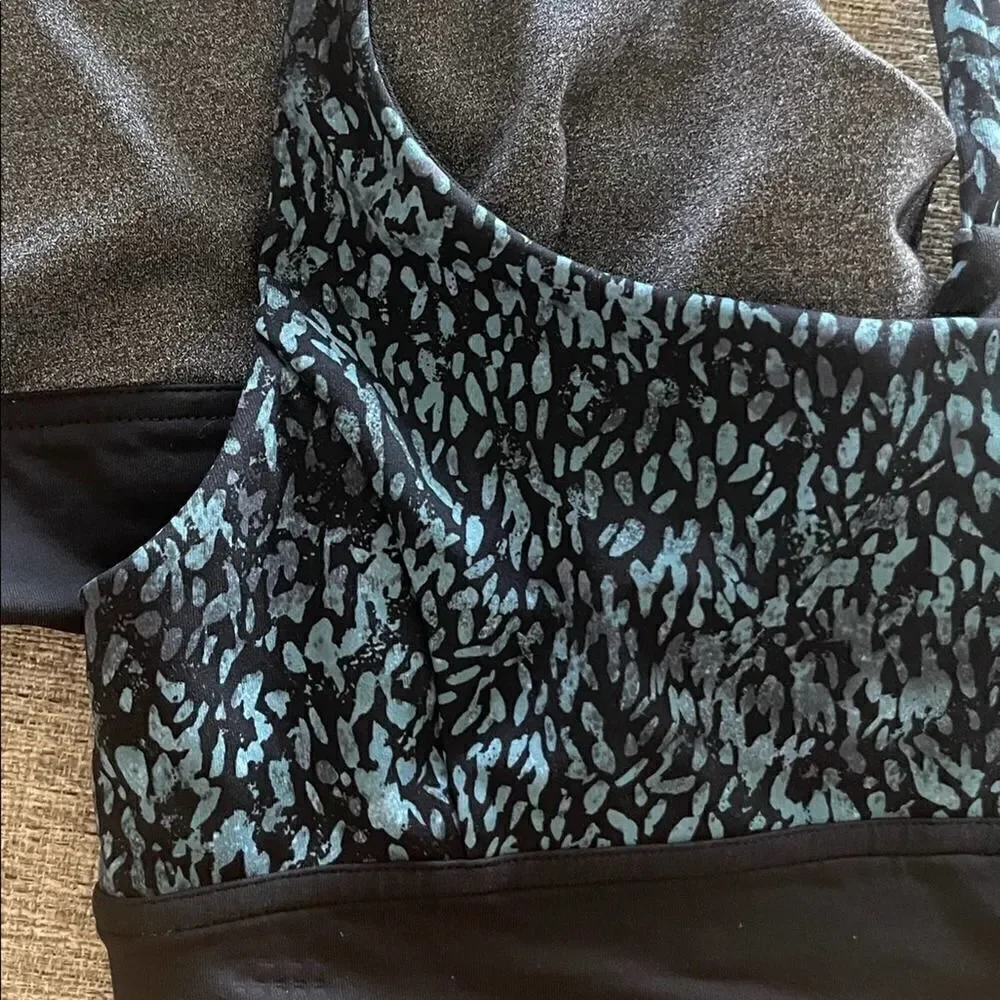 Lululemon Train Times Bra Illuminate Multi Black / Black size 6